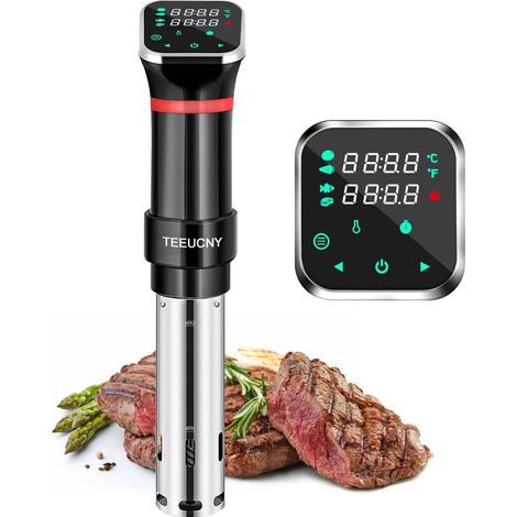 Cuiseur Sous Vide, 1100w Cuisson Sous Vide, Termoplongeur Sous-Vide Cooker, Calculateur D'Immersion De Cuisinière Avec Un Contrôle Précis De La Température, Cuisson Précise, Inox, Écran Lcd (1/5)