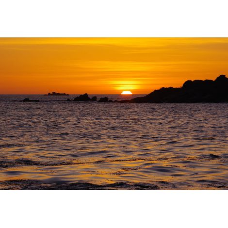 Tableau sur toile sunset Chausez 65x97 cm - Impression sur Toile Murale Décorative - Image imprimée en HD sur Toile - Toile sur Châssis en Bois FSC - Fabriqué en France (1/4)