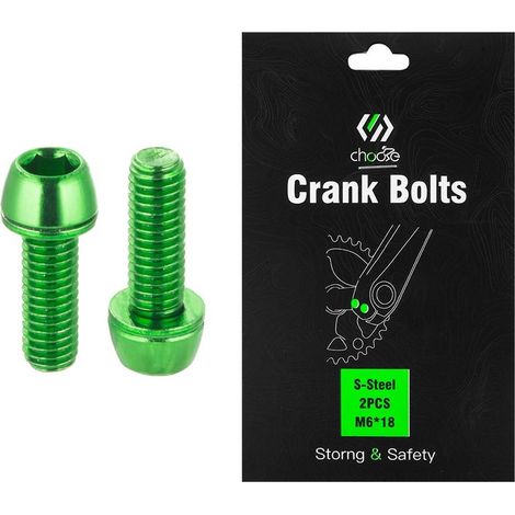 Vis De Manivelle - M6x18 mm - Pour Vélo VTT Et Route - Avec Rondelle - Lot De 2 (1/4)
