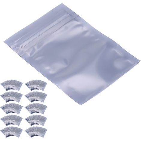 Lot de 100 sachets de rangement antistatiques refermables de 6 x 9 cm pour accessoires électroniques (1/5)