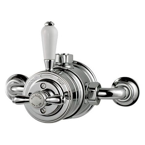 Aqualisa Aquatique Thermostatic Exposed Shower Valve - Chrome (1/5)
