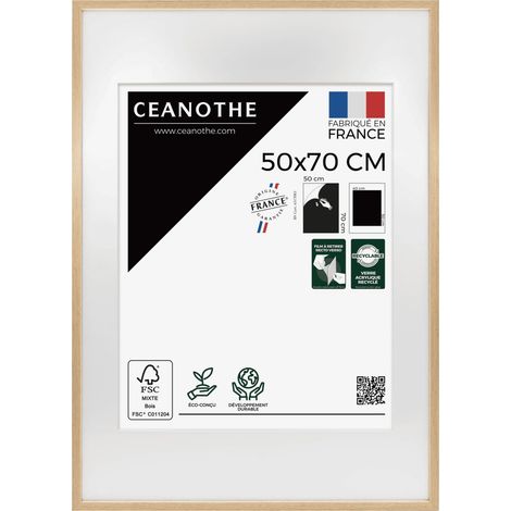 Cadre photo 50x70 cm chêne Alba avec passe-partout 40x50 cm (1/5)