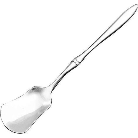 Edelstahllöffel mit langem, dickem Griff geeignet für Eiscreme, Pudding, Kaffee und Milch. – Silber (1/4)