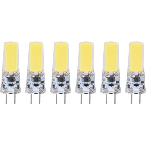 Ampoule LED COB Silicone GY6.35 5W 500lm Blanc Pur - 6 Pièces