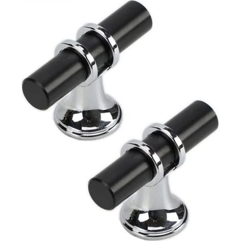 10 Pcs Poignee de Meuble Moderne en Alliage de Zinc Poignee de Tiroir avec Vis - Trou Unique