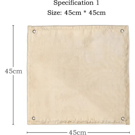 Couverture anti-feu pour camping, tissu ignifugé, tapis de foyer, tapis de barbecue pour pique-nique, tapis haute température anti-brûlure et ignifuge, tapis de foyer pour réchauds de cuisine portable (1/3)