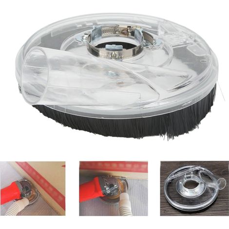 Le couvercle anti-poussière pour meuleuse de type 150 et meuleuse d'angle peut être connecté à un couvercle d'aspirateur. (1/5)