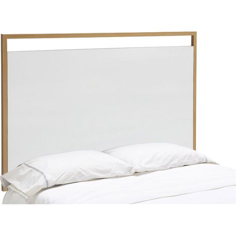 Tête de lit en cèdre blanc au charme naturel - Blanc (1/3)
