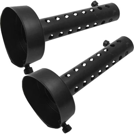 2PCS 48mm Silencieux d'échappement universel pour moto, Motorcycle Pot D'Échappement Universel Silencieux Baffle DB Killer silencieux d'échappement, Noir (1/5)