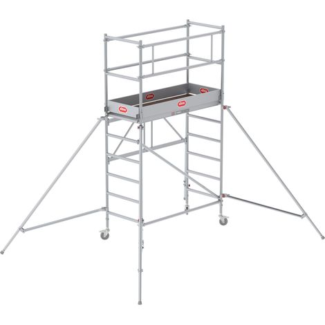 Altrex Klappgerüst RS Tower 34 Aluminium 0,75x1,65m schmal 3,80m Arbeitshöhe (1/5)