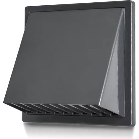 GRILLE DE VENTILATION/SORTIE AVEC HOTTE 170170, FI 100, GRAPHITE