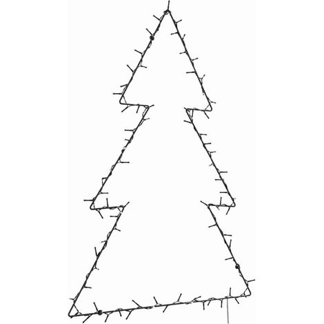 Luci di Natale Albero di Natale Silhouette 115 LED Bianco Caldo vidaXL (1/5)