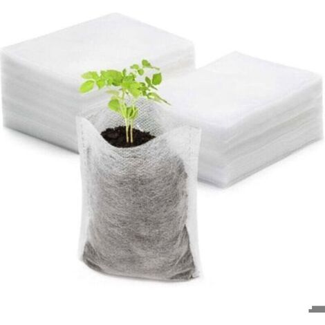 Sachets de semis biodégradables - PZCC - Pack 500 - Tissu non tissé - Petit format - Facilite la transplantation (1/4)