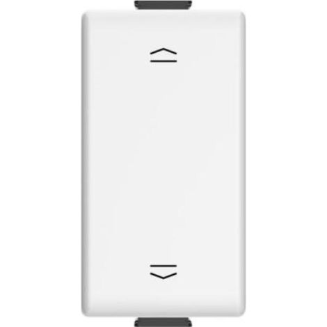 Bticino matix double button interlocked 1 modul weiß - am5037n