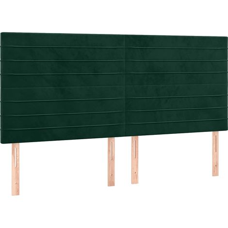 Maison Exclusive - Testiera Verde Scuro 200x5x118/128 cm Velluto