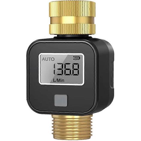 Compteur d'eau avec filetage 3/4 pour mesurer avec précision la consommation d'eau : remplissage du réservoir d'eau d'un camping-car, arrosage d'un tuyau d'arrosage. (1/5)