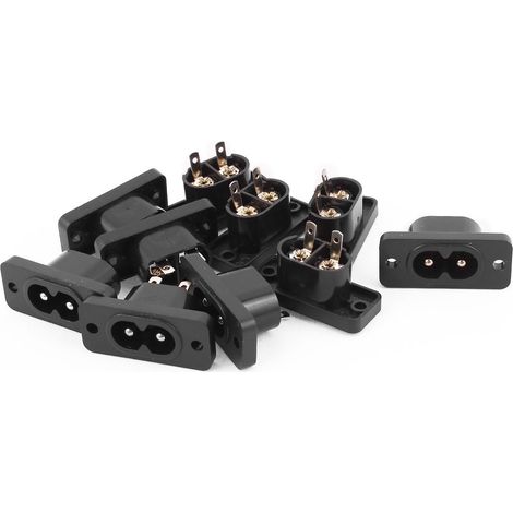 10 pièces. BX-180 250V 25A 2 Anschlüsse Einlass Stecker Steckdosen Steckverbinder (1/2)