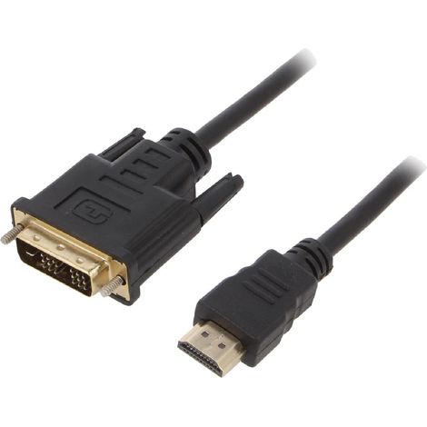 Cable DVI-D male HDMI male 3m noir
