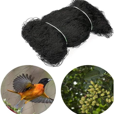 Filet Anti Oiseaux et Chats (10m x 10m) - Pour Arbres Fruitiers, 50mm, Extra Fort, Réutilisable (1/5)