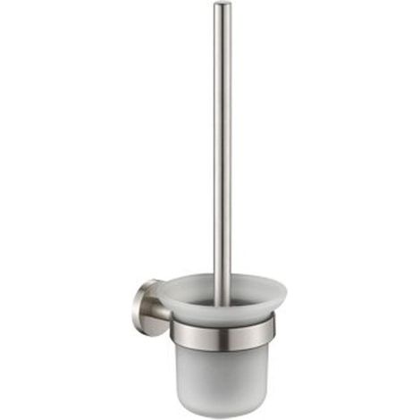 Plieger Vigo brosse WC modèle suspendu avec gobelet Inox brossé (1/3)