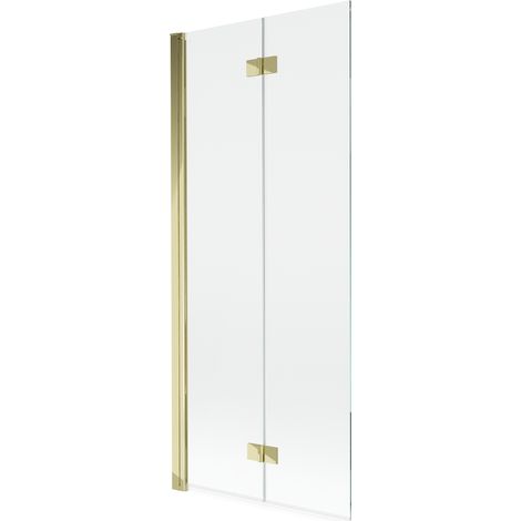 Mexen Mist paravento doccia a 2 ante sinistro 80 x 150 cm, trasparente, oro - 8A9-080-002-50-00-L (1/5)