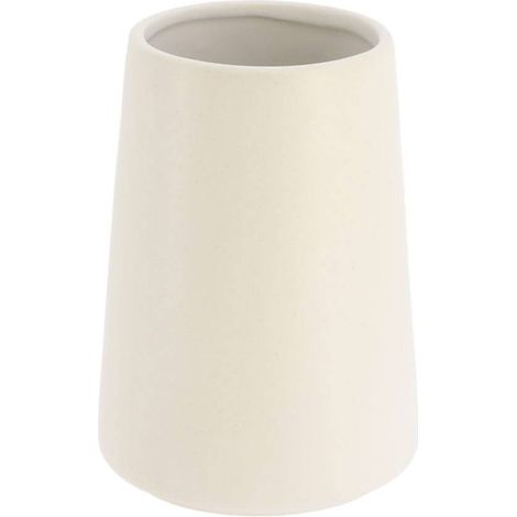 Taza de gres liso - blanco - Tendance