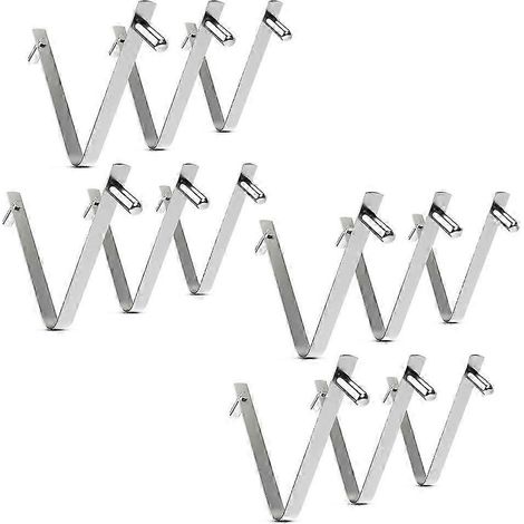Lot de 12 pinces pour perches de piscine - Pinces universelles en forme de papillon, adaptées aux rallonges de perche, brosses de spa, épuisettes et autres outils. (1/5)