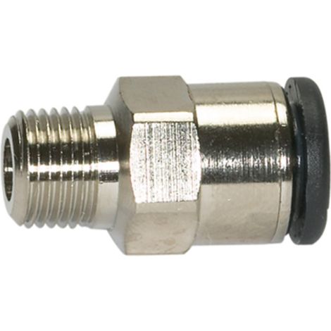 Riegler Gerade Steckverschraubung »click-clock «, R 1/8 a., Schlauch-Ø 4 (1/2)