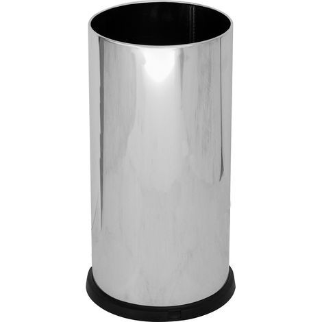 Portaombrelli in Acciaio Inox Ø24xh49 cm Con Vaschetta Raccogli Goccia Lucido (1/2)