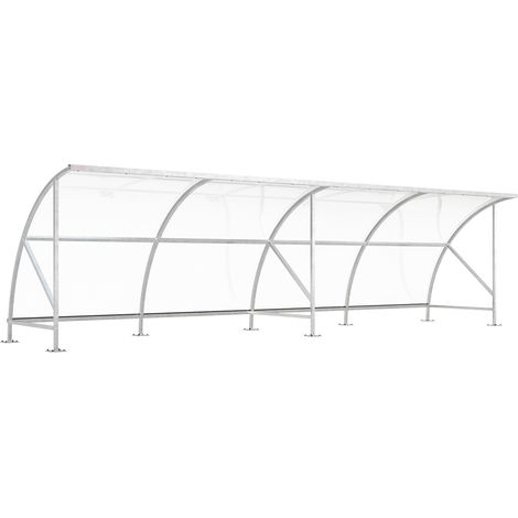 WSM, Abri pour vélos, en polycarbonate, l x p 8250 x 2100 mm, (1/5)
