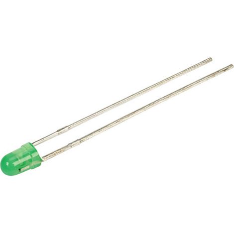 Kingbright LED bedrahtet Grün Rund 3 mm 20 mcd 40 ° 11.5 mA 14 V
