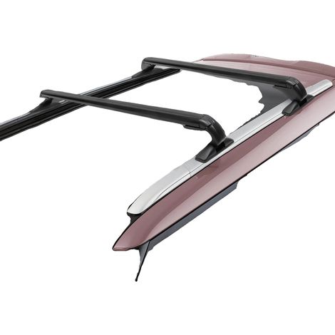 Barre portatutto per auto, in alluminio, lunghezza 1 m, carico statico massimo 75 kg, carico dinamico massimo 45 kg, compatibili con auto a 4/5 porte (1/5)