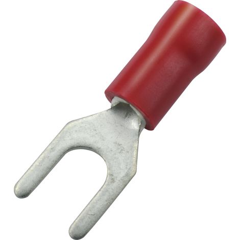 Gabelkabelschuh M6 Querschnitt 1 - 2,5 mm² isoliert blau (1/3)