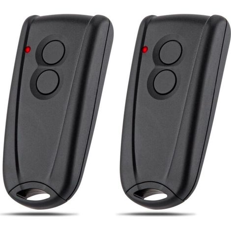 Télécommande de porte de garage, télécommande de porte de volet roulant sans fil à 2 boutons 433MHZ, compatible avec Ecostar RSC2-433, télécommande de porte RSE2-433, paquet de 2 (1/5)