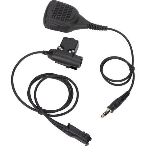 Micro-cravate épaule 7,1mm jack pour talkie-walkie, haut-parleur micro avec PTT U94 compatible Motorola XiR P6600 P6620 DP2400 MTP3250 DEP550 (1/5)