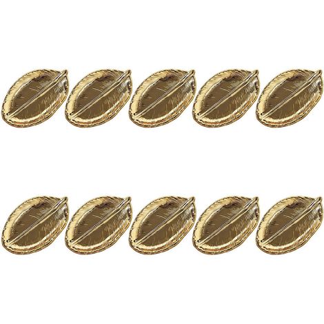 10 dekorative Keramikteller mit Blattgold, Porzellanschalen, Bonbonieren, Schmuckschalen, Obstschalen, Aufbewahrungsteller (1/5)