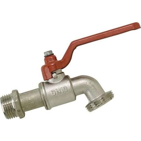 R15 – Robinet de jardin laiton 1/4 tour 15x21 – Nez 20x27 – Corps laiton massif – Usage extérieur