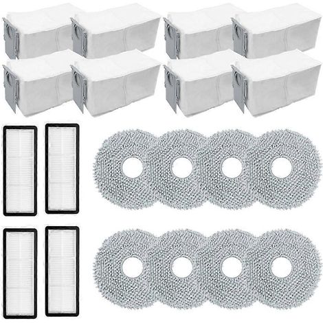 Zubehör und Ersatzteile für Roborock Qrevo Curv: HEPA-Filter, Reinigungstuch und Staubbeutel. (1/5)
