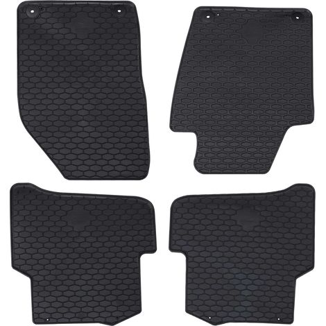 Autofußmatte 4 pcs Schwarz Geeignet für FABIA III 2014-2022