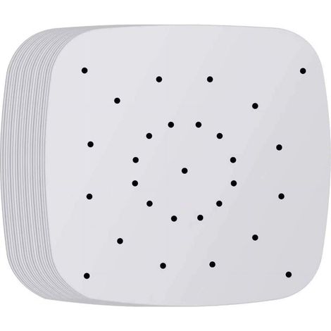 200 Papier sulfurisé carré 19cm antiadhésif résistant chaleur trou circulation air friteuse (1/5)