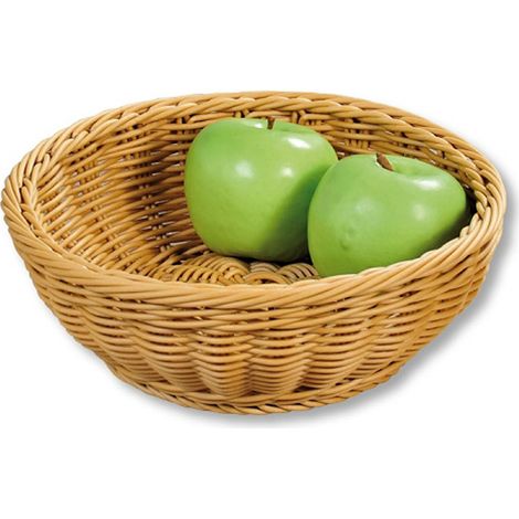 Cesta de pan redonda tejida