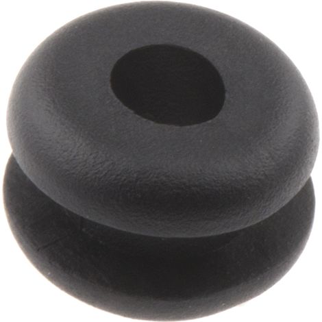 Passe-câble RS PRO en PVC, Ø câble max. 3mm, panneau 2mm max, Ø découpe 5mm ( Prix pour Sachet de 100 )