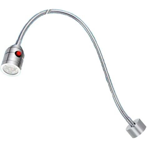 Lampe Magnétique à Col de Cygne, Lampe de Travail LED à Col de Cygne 5 W 24 V Longueur du Tube 500 Mm Lampe à Outils à Base Magnétique pour la Réparation d'établi (1/4)