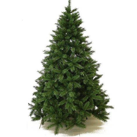 Albero di natale stella alpina artificiale in verde finto 1,80 mt ignifugo folto (1/5)