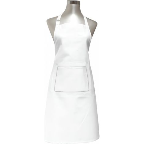 Tablier de cuisine en coton 60x80 cm PANAMA blanc, par Soleil d'ocre