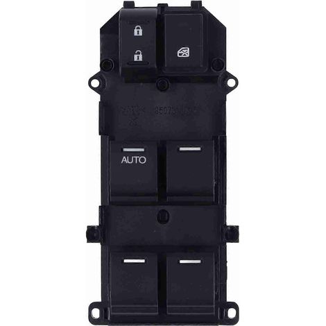 Hauptschalter für Fensterheber vorne links 35750 TA0 A31 Schwarz, passend für Honda Accord LX 2008–2013 (1/5)