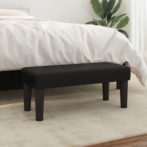 vidaXL Banc Noir 70x30x30 cm Similicuir (1/5)