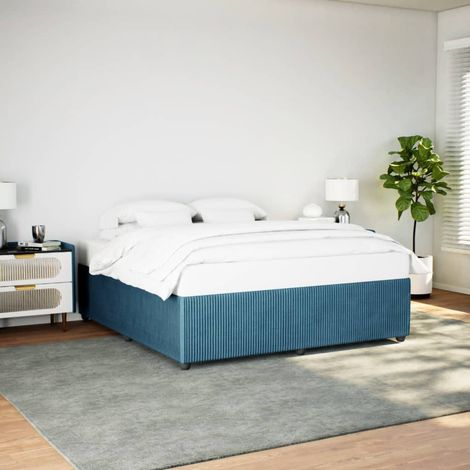 vidaXL Giroletto Blu 200x200 cm in Velluto (1/5)