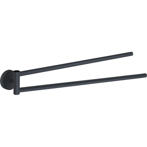 Portasalviette A Snodo Acciaio Inox Nero Opaco  Violetta