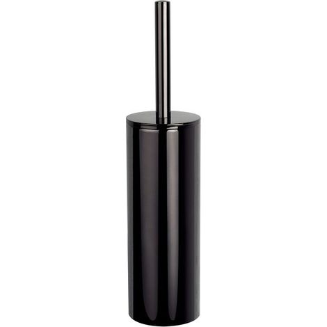 Brosse Wc avec support Inox NYO Noir Titan Spirella (1/3)